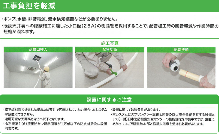 スプラッシュアルファ　工事負担を軽減